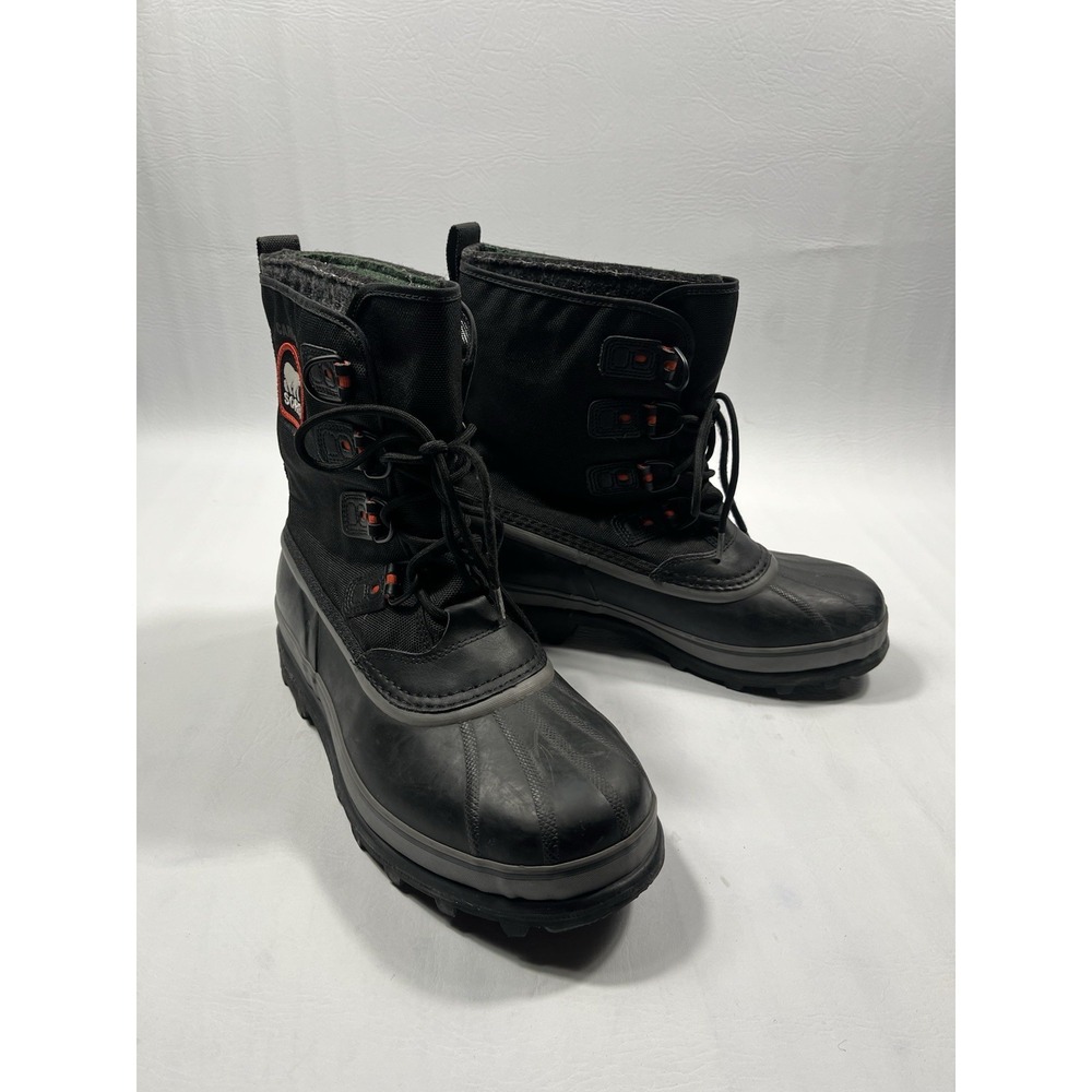Sorel Caribou XT Boots Mens 11.5 Black Insulated Waterproof Snow NM2138-010